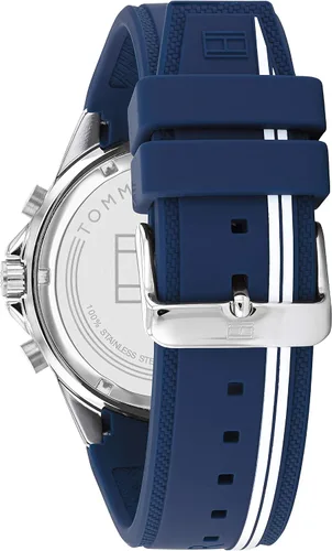 Miniatura 3 de Tommy Hilfiger Mens Quartz Multifunction Stainless Steel and Silicon Strap Sporty Watch