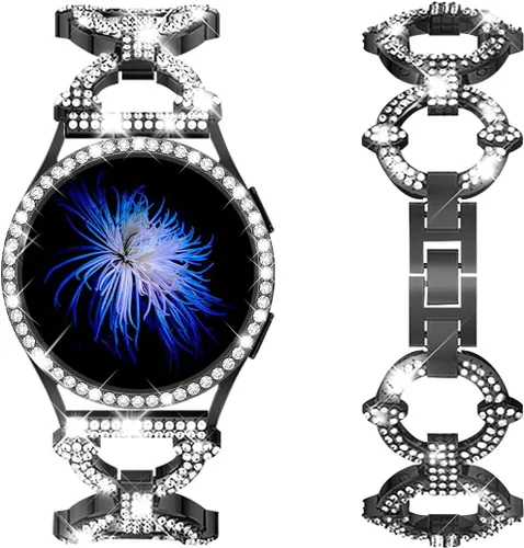 Mesime Correas brillantes compatibles con Samsung Galaxy Watch 8/7 1.575 in 1.732 in, 0.787 in, correa de repuesto elegante Galaxy Watch 8/7 con