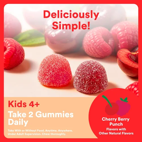 Miniatura 6 de Gomas de multivitaminas para niños SmartyPants - Fórmula mejorada: Omega 3 (DHA/EPA), vitaminas D3, C, B12, B6, vitamina A, K y zinc, sin gluten