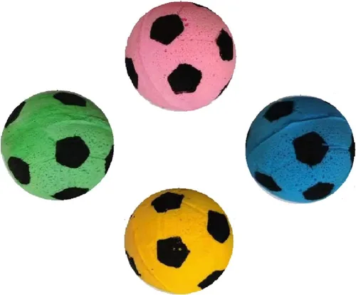 Miniatura 2 de Pelotas de fútbol de espuma, juguetes para gatos (12 piezas)