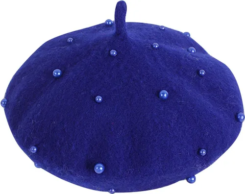 Miniatura 25 de Gorros de boina de perlas para bebés y niñas, sombreros de lana para fiesta de bebé, sombreros de primavera y verano, accesorios para bebés de 2 a 6