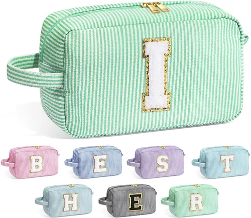 Miniatura 106 de Bolsa de Maquillaje con Inicial YOOLIFE - Regalos de Cumpleaños para Mujeres, Niñas, Mamá, Hija, Amigas, Hermana, Maestra, Regalos de Propuesta