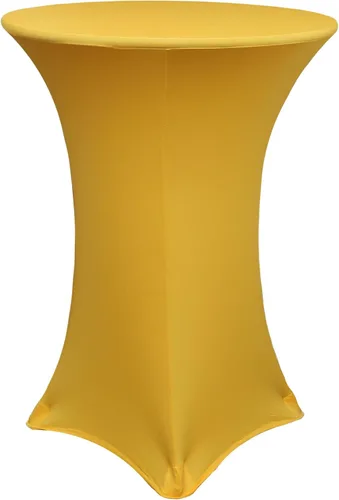Miniatura 43 de YOUR CHAIR COVERS - Mantel redondo de elastano elástico para cóctel, 30 pulgadas de profundidad x 42 pulgadas de alto, color amarillo, mantel