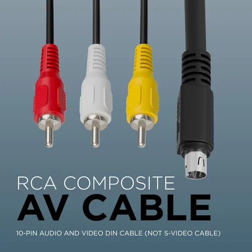 Miniatura 2 de THE CIMPLE CO Cable DIN de audio y video de 10 pines, no cable S-video, 12 pies, compuesto RCA, compatible con DIRECTV AT&T: H25, C31, C41, C41-W