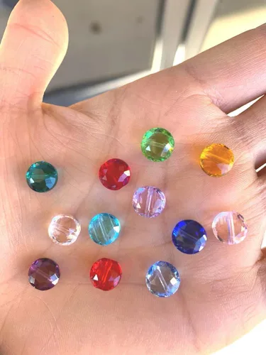 Miniatura 4 de Adabele - 25 cuentas de cristal sueltas con facetas austriacas de 0.315 pulgadas (0.315 in) compatibles con Swarovski Preciosa 5052 SSMR811