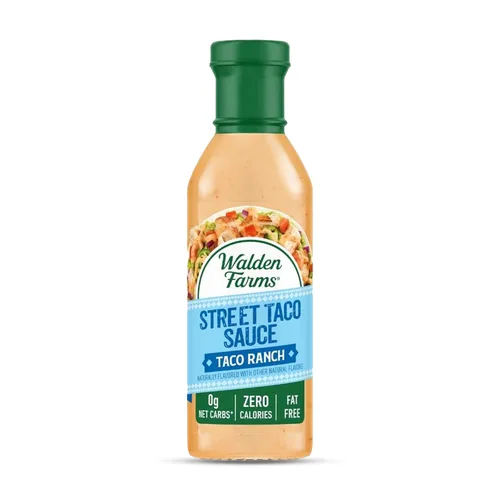 Miniatura 18 de Walden Farms Street Taco Sauce Lime Cream - Sin calorías, sin gluten, baja en carbohidratos, apta para dieta cetogénica, sin azúcar, sabor a crema