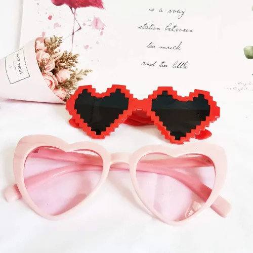 Miniatura 4 de JAKADYUKS Gafas para el día de San Valentín, regalos de fiesta, 6 lentes en forma de corazón, accesorios para cabina de fotos, regalos de boda