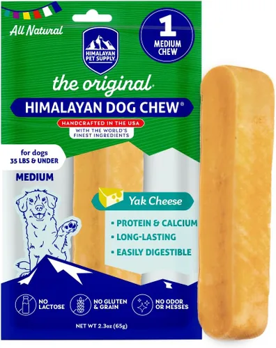 Miniatura 11 de Himalayan Dog Chew Original Yak Cheese Chew, tocino, 1 barra mediana, 2.3 onzas, sin gluten, golosinas saludables, sin granos ni lactosa, 100%
