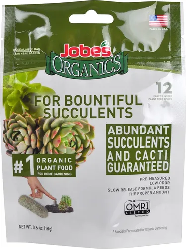Miniatura 14 de Jobe's Organics - Palitos fertilizantes de harina de hueso, desarrollo de raíces fuertes para bulbos, tomates, rosas y otras plantas con flores, 50