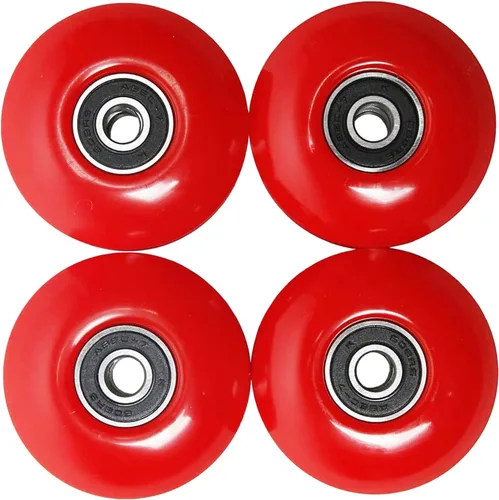 Miniatura 2 de FREEDARE Ruedas para monopatín de 2.047 in y rodamientos, espaciadores instalados 92A Street Wheels Skateboards Trucos (paquete de 4)