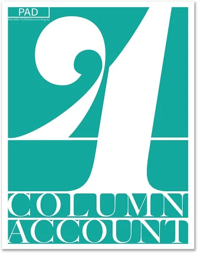 Miniatura 6 de BookFactory Libro de contabilidad de 2 columnas/libro de cuentas/libro de contabilidad/cuaderno (libro columnar de dos columnas) – tapa dura
