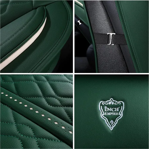 Miniatura 6 de Funda de asiento para 5 asientos, ajuste universal para la mayoría de vehículos, sedán, SUV, camioneta, compatible para bolsas de aire protectores