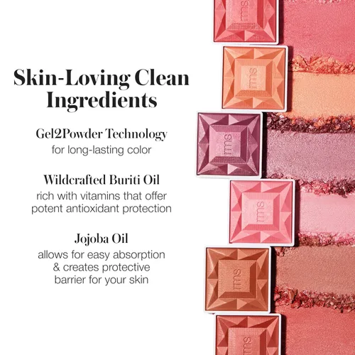 Miniatura 6 de RMS Beauty Redimension Hydra Powder Blush – Rubor en polvo mineral hidratante con color natural modulable, acabado ligero de larga duración, limpio