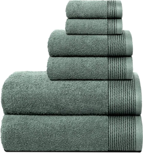 Miniatura 43 de Belizzi Home Juego de 3 toallas de algodón ultra suave, contiene una toalla de baño de 28 x 55 pulgadas, una toalla de mano de 16 x 24 pulgadas y un