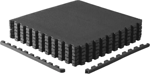 Miniatura 20 de CAP Puzzle Exercise Mats 3/4” Thick EVA Interlocking Foam Tiles for Home Gym Flooring Multiple Options Guijarro - Negro
