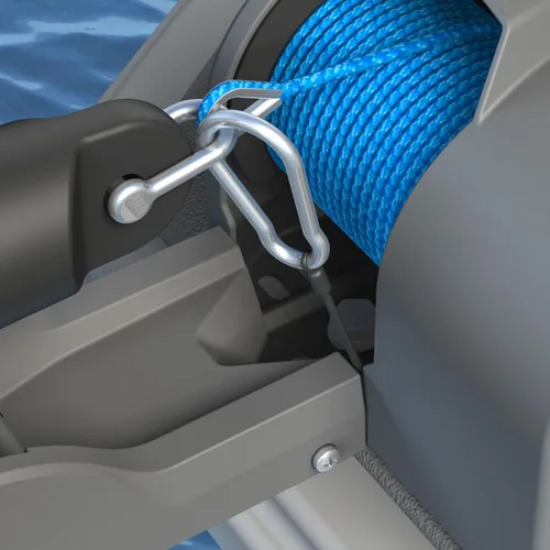 Miniatura 3 de Trac Outdoors Deckboat 40 AutoDeploy-G3 - Cabrestante de anclaje eléctrico - Anclajes de hasta 40 libras - Incluye 100 pies de cuerda de anclaje