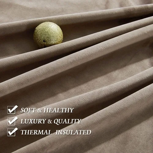 Miniatura 135 de RYB HOME Cortinas opacas de terciopelo para dormitorio, aislamiento térmico, privacidad, luz solar, bloqueo de calor, cortinas lujosas con bolsillo