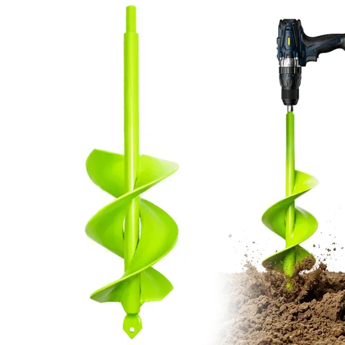 Miniatura 13 de Broca de taladro para plantar – Broca en espiral de 1.6 x 16.5 pulgadas – Herramienta para plantar bulbos – Taladro hexagonal de 3/8 pulgadas