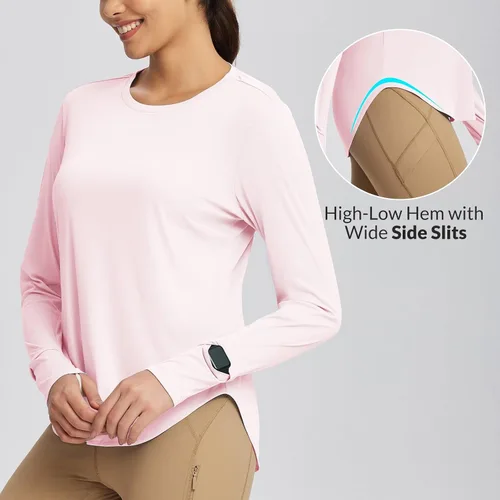 Miniatura 89 de BALEAF - Camisetas de sol de manga larga para mujer, con FPU 50+, para senderismo, ligeras, de secado rápido, protección contra rayos ultravioleta