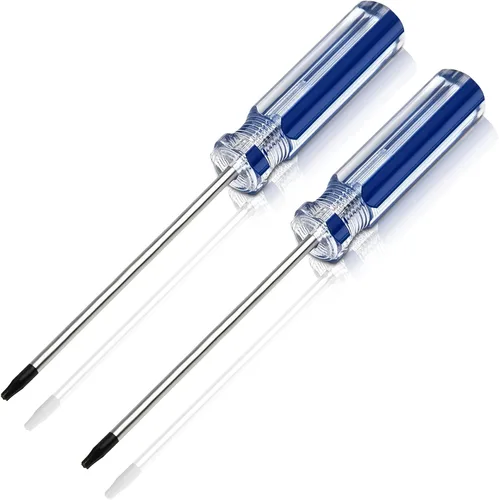 Paquete de 2 destornilladores Torx T8 – Bueno para trabajos de reparación, bricolaje, electrónica y controladores | Destornillador Torx T8 de acero