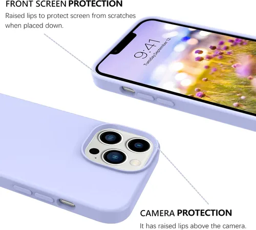Miniatura 305 de GUAGUA Funda compatible con iPhone 17 Pro Max de 6.9 pulgadas, silicona líquida, goma de gel suave, delgada, forro de microfibra delgada