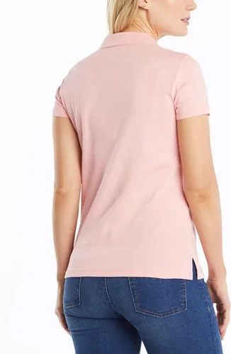 Miniatura 2 de Nautica Camisa polo de manga corta de 3 botones transpirable 100% algodón para mujer
