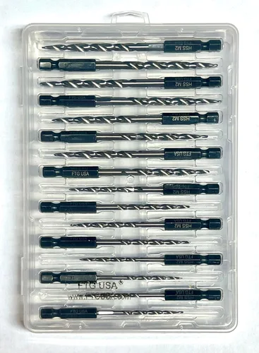 Miniatura 5 de FTG USA Juego de brocas avellanadoras cónicas – 16 piezas de repuesto para brocas avellanadoras #4 (7/64 pulgadas), #6 (9/64 pulgadas), #8