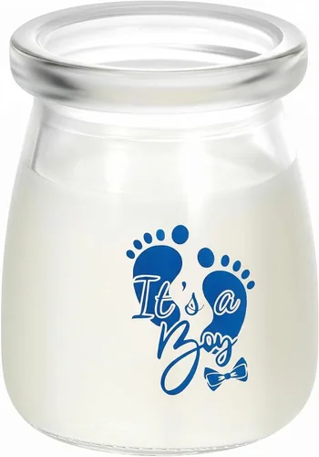 Tanlade 1 pieza de recuerdos de baby shower para invitados, mini botellas de leche de vidrio con tapas, regalos de fiesta de baby shower y