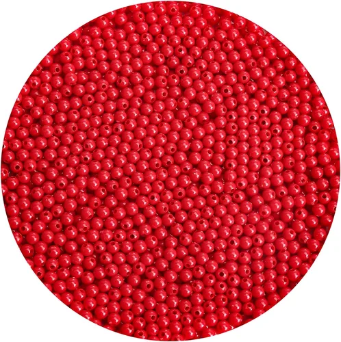 Miniatura 61 de BONNY BOXX 2000 piezas 4 mm cuentas redondas de acrílico de zafiro suave, bolas de plástico de chicle de burbujas, cuentas gruesas de bolas