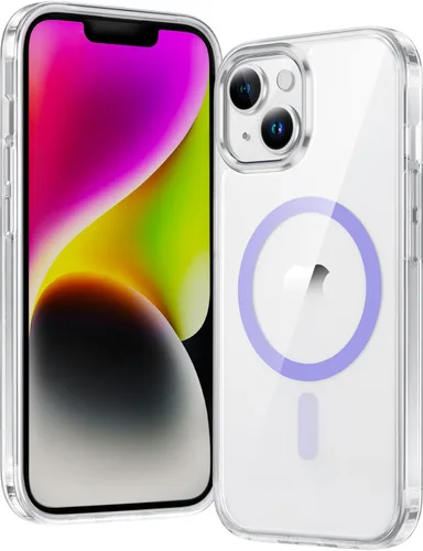 Miniatura 1633 de FNTCASE Funda para iPhone 13 Pro-Max: Fundas magnéticas transparentes compatibles con Magsafe Slim anti amarillamiento protección contra caídas