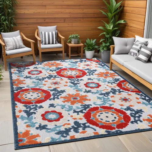 Miniatura 20 de SUPERIOR - Alfombra de interior y exterior, perfecta para patio, dormitorio, cocina, sala de estar, entrada, cuarto de juegos, guardería, cubierta