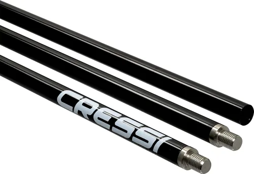 Miniatura 3 de Cressi Lanza de poste de aluminio, negro, 3 piezas, 6.5 pies