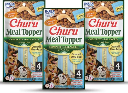 Miniatura 12 de INABA Churu - Decoración de comida para perros, completa y equilibrada, cremosa, para lamer puré para perros, tubo de 0.5 onzas, 20 tubos