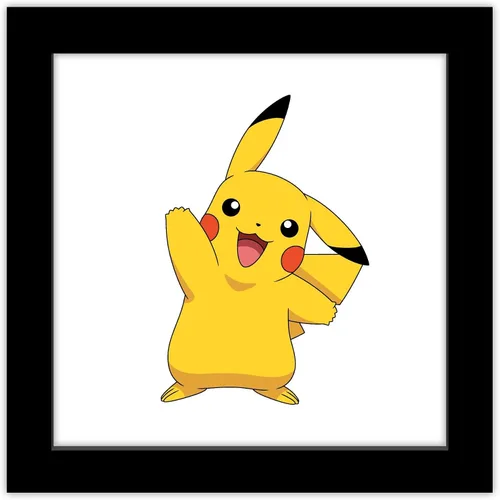 Miniatura 11 de Trends International Gallery Pops Pokemon - Pikachu Waving Pose - Arte de pared, versión enmarcada blanca, 12 x 12 pulgadas Versión enmarcada