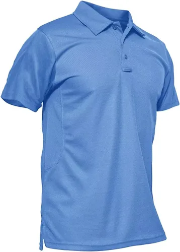 MAGCOMSEN - Camiseta tipo polo para hombre, de secado rápido, de manga corta, suéter táctico de tela de piqué, camiseta de jersey para golf