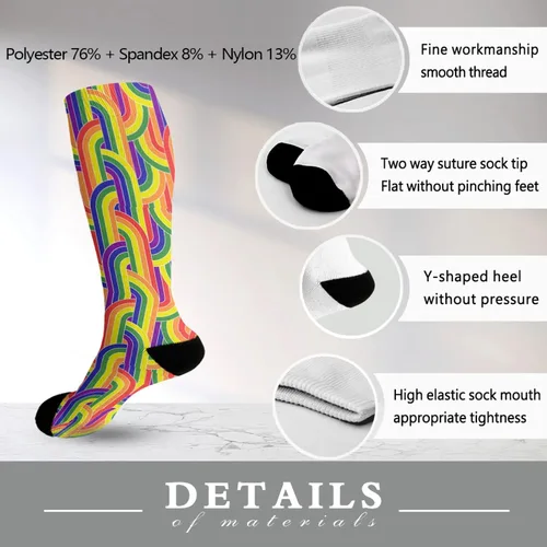 Miniatura 6 de devor Dress Socks Knee Socks Girl Mid Crew Sock Fashion lesbian gay gay Prides bi Prides Socks