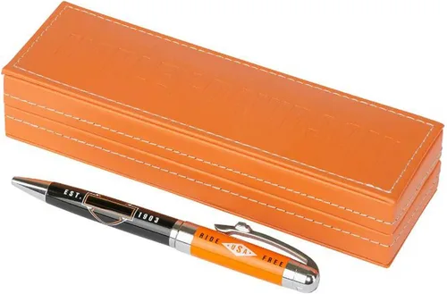 Miniatura 3 de Harley-Davidson Ride Free Black Ink Pen w/caja de regalo naranja - naranja HDL-20115