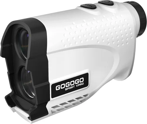 Gogogo Sport Vpro GS24 - Telémetro láser para golf y caza, con aumento de 7X, rango de medición de distancia de 1200 yardas, función de vibración de