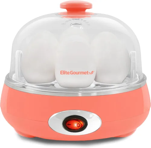 Miniatura 9 de Elite Gourmet EGC007CHC# Cocedor Rápido de Huevos, 7 Huevos Hervidos Fáciles de Pelar, Duros, Medianos, Suaves, Escalfador, Máquina para Tortillas