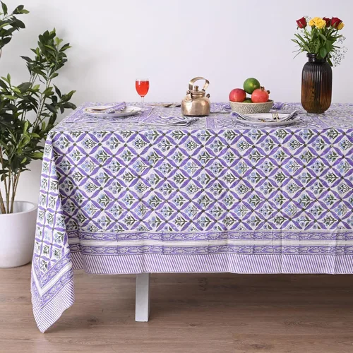Miniatura 32 de Funda de mesa impresa a mano con diseño exquisito, tela de algodón premium, perfecta para comedor y decoración, mantel de mesa