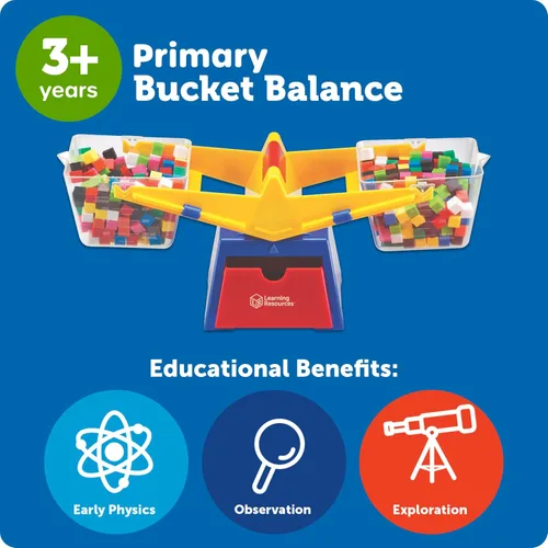 Miniatura 6 de Learning Resources – Balanza de enseñanza primaria con cubetas