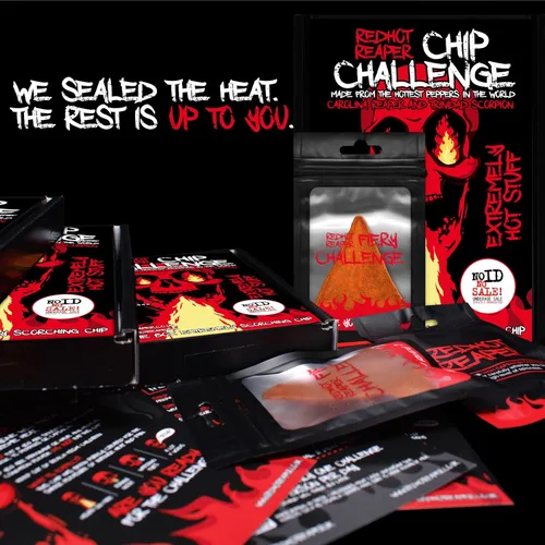 Miniatura 4 de Red Hot Reaper – 1x Chip Challenge Más Caliente Snack Carolina Reaper & Trinidad Scorpion - Super Spicy Hot Chip