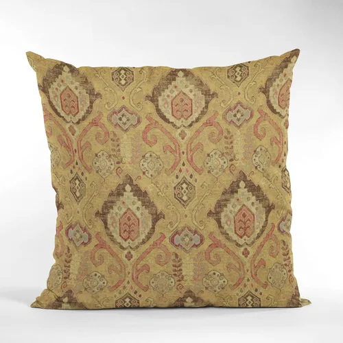 Miniatura 5 de Plutus Brands Gold Plutus Romero - Almohada de lujo tejida vintage de 16 pulgadas, doble cara de 16 x 16 pulgadas