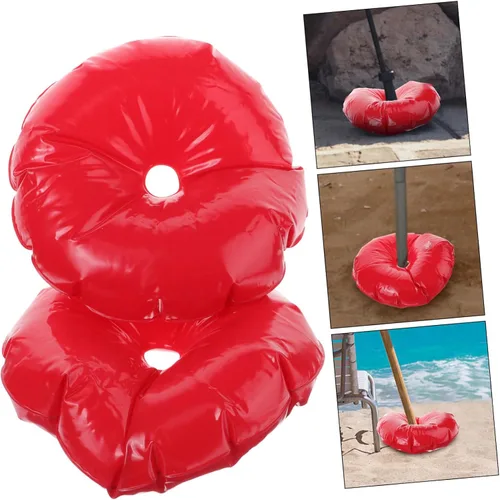 Miniatura 8 de jojofuny Bolsa de peso de agua para la estabilidad del paraguas Base del pilar del Pvc Ancla de la arena del paraguas de playa