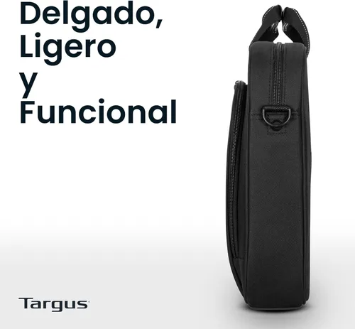 Miniatura 5 de Targus Classic Slim Laptop Bag - Ergonomic Briefcase and Messenger Bag - Spacious Foam Padded for Laptops and Under Negro