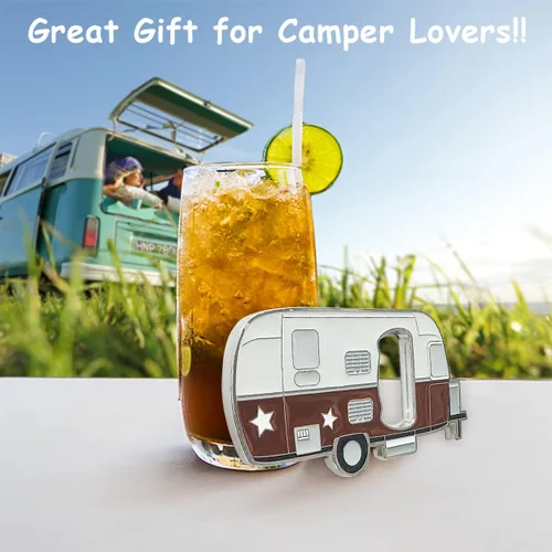 Miniatura 6 de Abrebotellas Magnético para RV con Atrapacorchos, Set de Regalo Único para RV, Imanes Adhesivos para Refrigerador para Fácil Almacenamiento