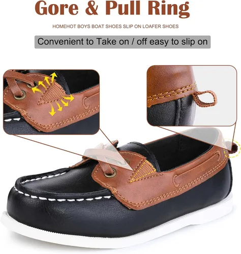Miniatura 2 de HOMEHOT Zapatos de vestir para niños, zapatos casuales para la escuela, mocasines para niños (bebéniño pequeñoniño grande)