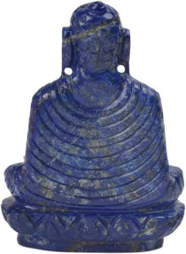 Miniatura 4 de GEMHUB Estatua de Buda de Lapislázuli 1400-1500 Ct tallada a mano con piedra preciosa escultura