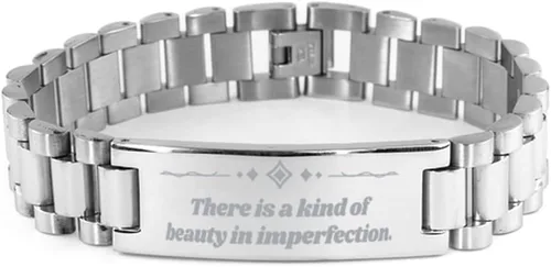Power of Beautyful Mindset Ladder Bracelet for Women Daughter Friends Mindset of Beauty Beauty Quotes Rise Beauty Self Esteem Confidence in Your
