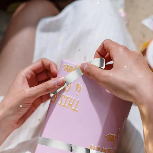 Miniatura 7 de 3 rollos de cinta, cinta adhesiva de película de poliéster metalizado, cinta Washi para embalaje de regalo, detallando paredes de acento, artes